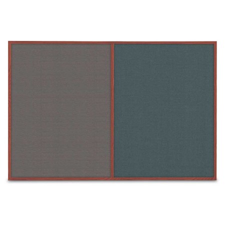 United Visual Products Slim Style Indoor Enclosed Corkboard, 42 UVRDS42SBH-BRONZE-COBACC